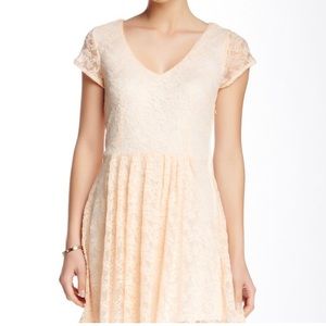 WANT & NEED | Nordstrom Blush pink lace dress